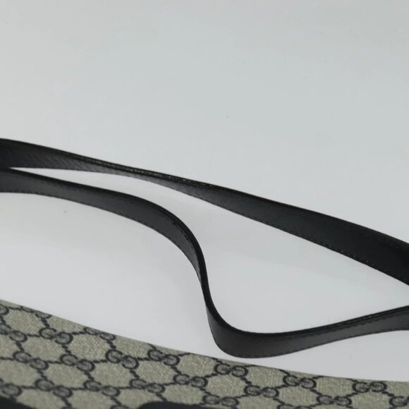 GUCCI GG Supreme Shoulder Bag PVC Navy Gold Auth ep10820 - Picture 9 of 16